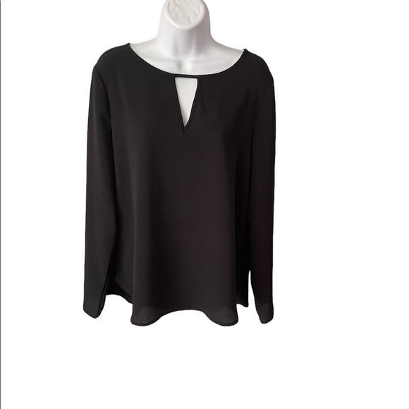 Vero Moda peep neck scoop neck long sleeve top - Picture 1 of 8